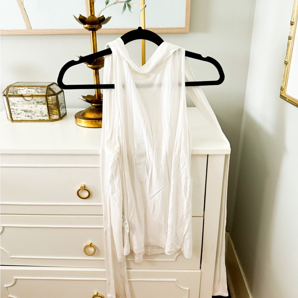 Banana Republic High Neck Tie Top